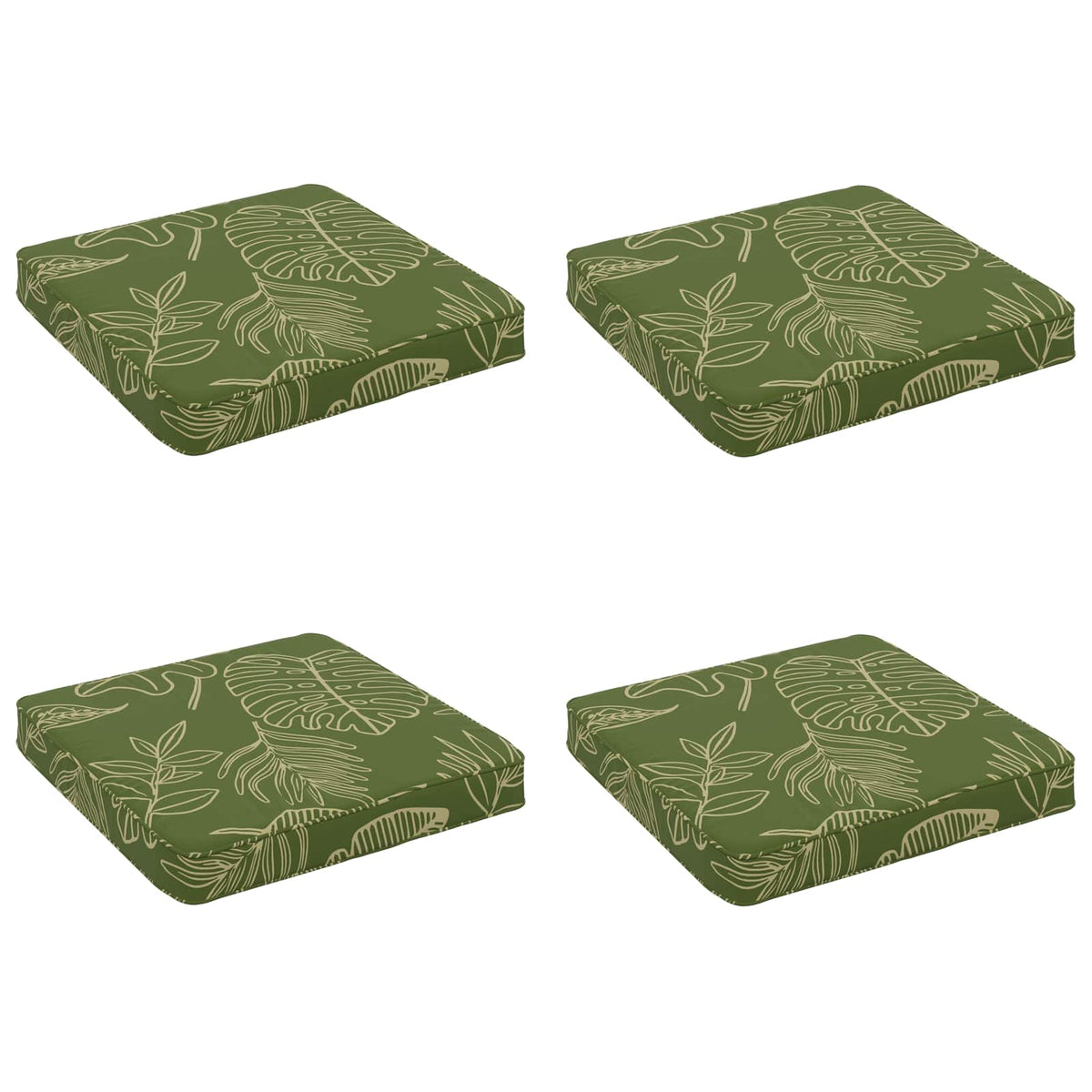 vidaXL Poduszki siedzące 4-częściowe VUGHT 4 pcs 100% poliester