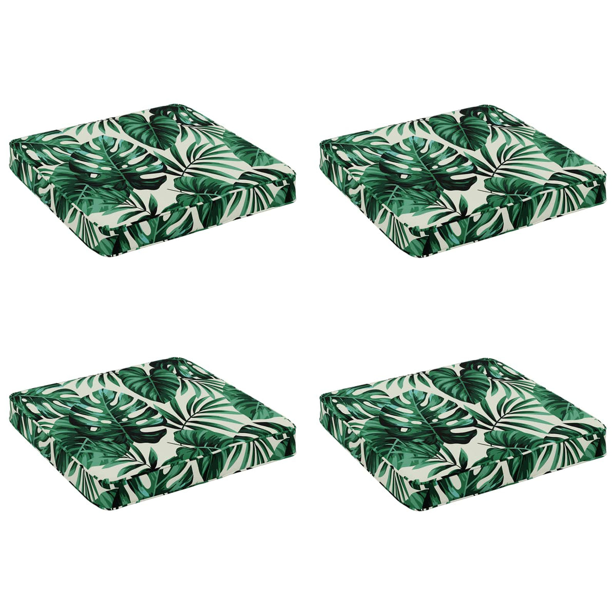 vidaXL Poduszki siedzące 4-częściowe VUGHT 4 pcs 100% poliester