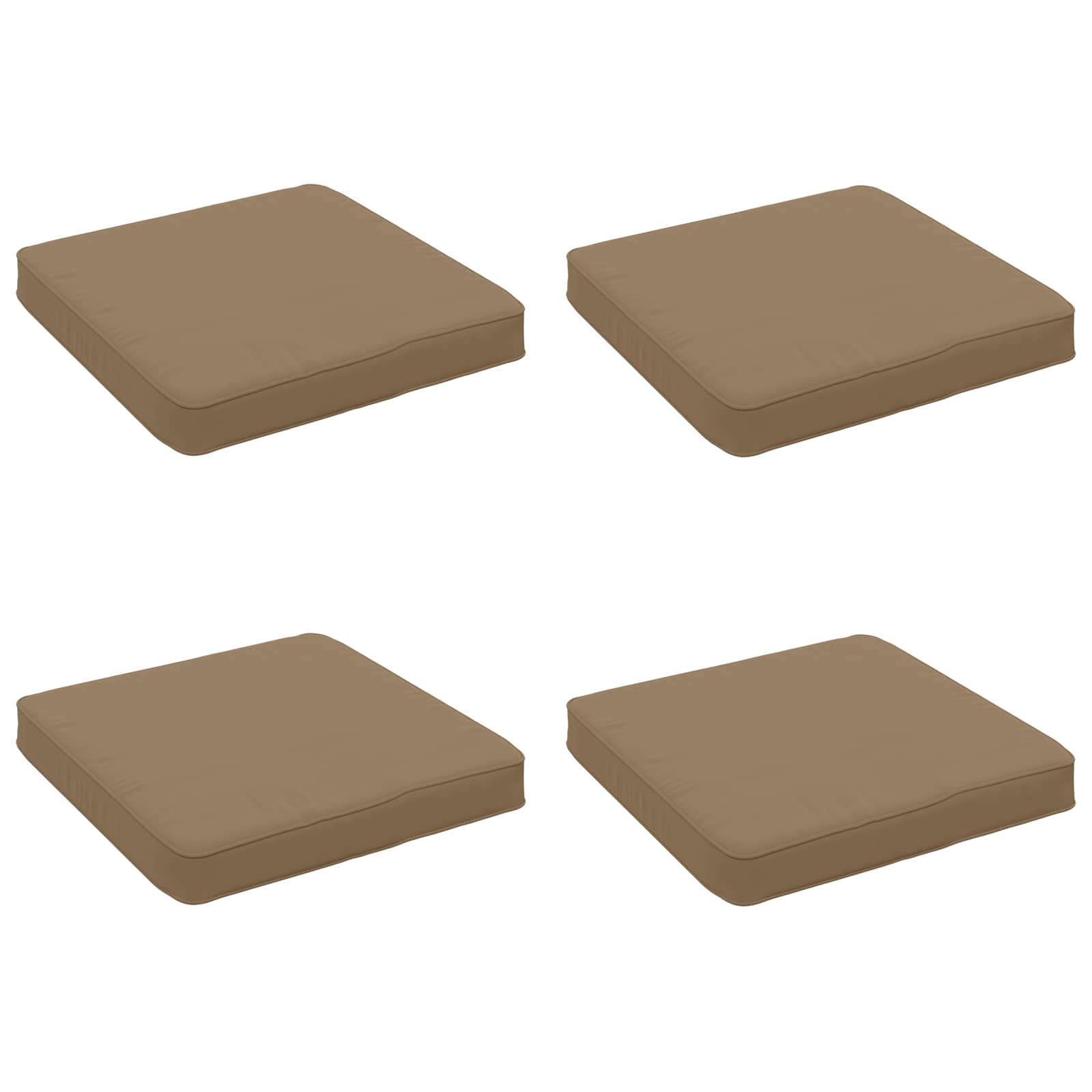 vidaXL Poduszki siedzące 4-częściowe VUGHT 4 pcs 100% poliester
