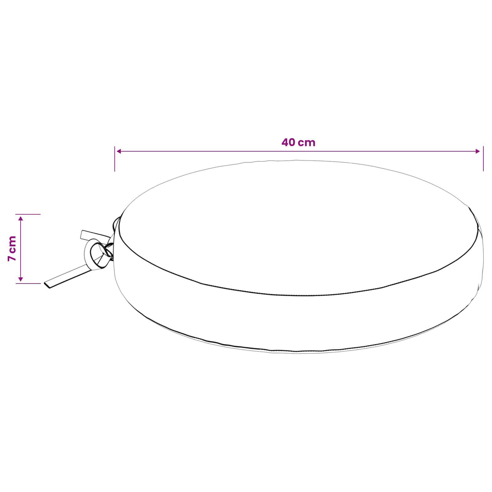 vidaXL Poduszki siedzące 4-częściowe SOEST 4 szt. 100% poliester
