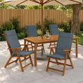 vidaXL Poduszki na Fotel z Wysokim Oparciem w Zestawie 4 Sztuki GEMERT