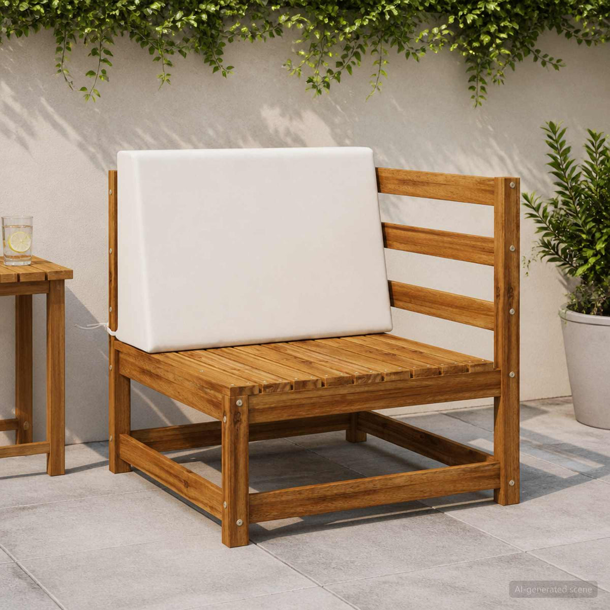 vidaXL Poduszka na oparcie SOEST 100% poliester Biały 60 x 20 x 40 cm