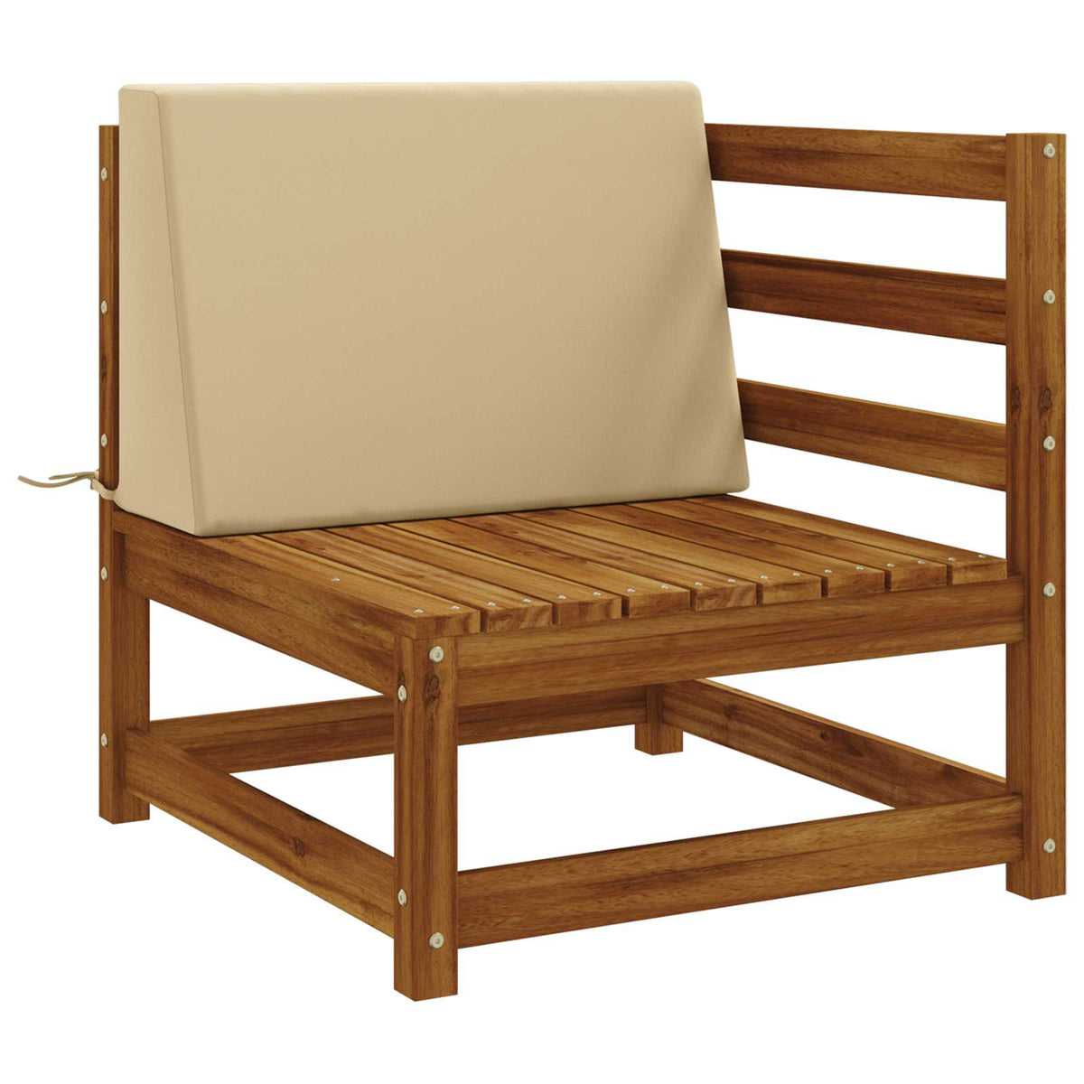vidaXL Poduszka na oparcie SOEST 100% poliester Beżowy 60 x 20 x 40 cm