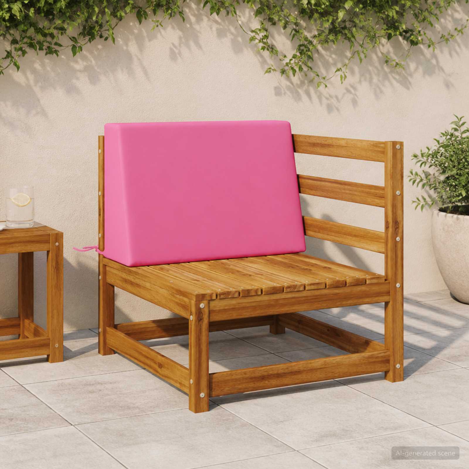 vidaXL Poduszka na oparcie SOEST 100% poliester różowy 60 x 20 x 40 cm