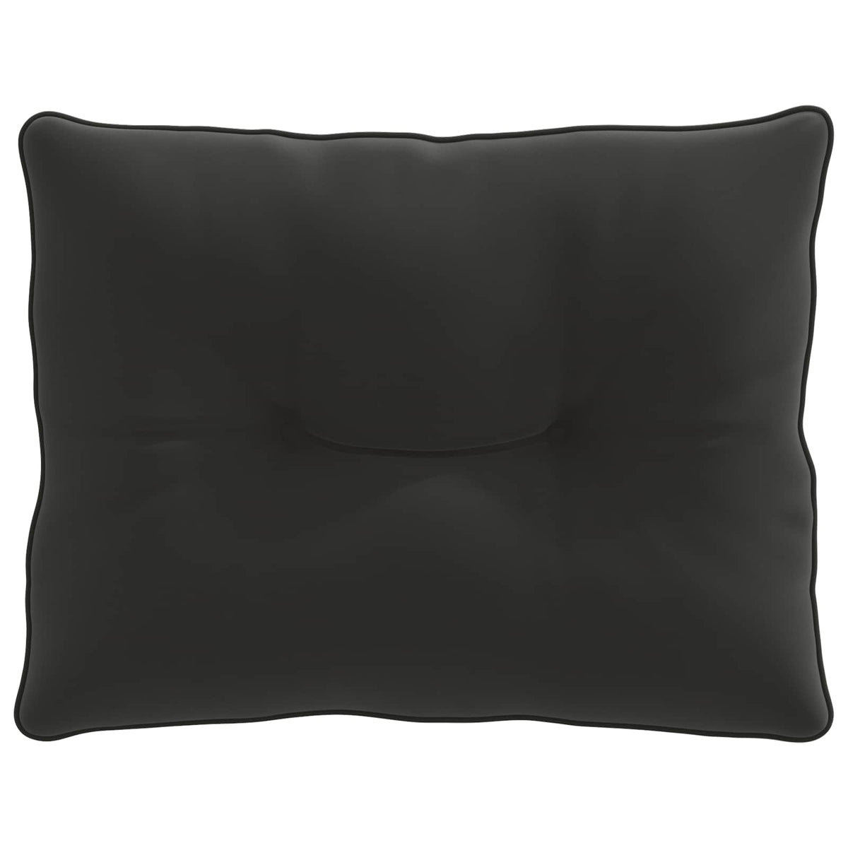 vidaXL Poduszka oparciowa PUTTEN 100% poliester Czarny 50 x 40 x 10 cm