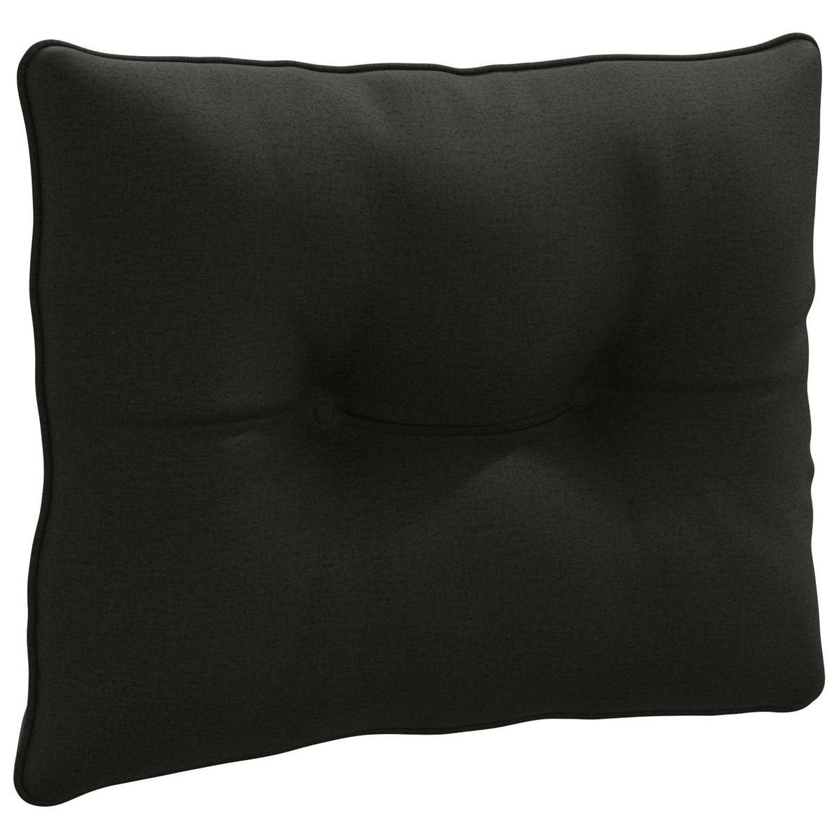 vidaXL Poduszka oparciowa PUTTEN 100% poliester Czarny 60 x 40 x 10 cm