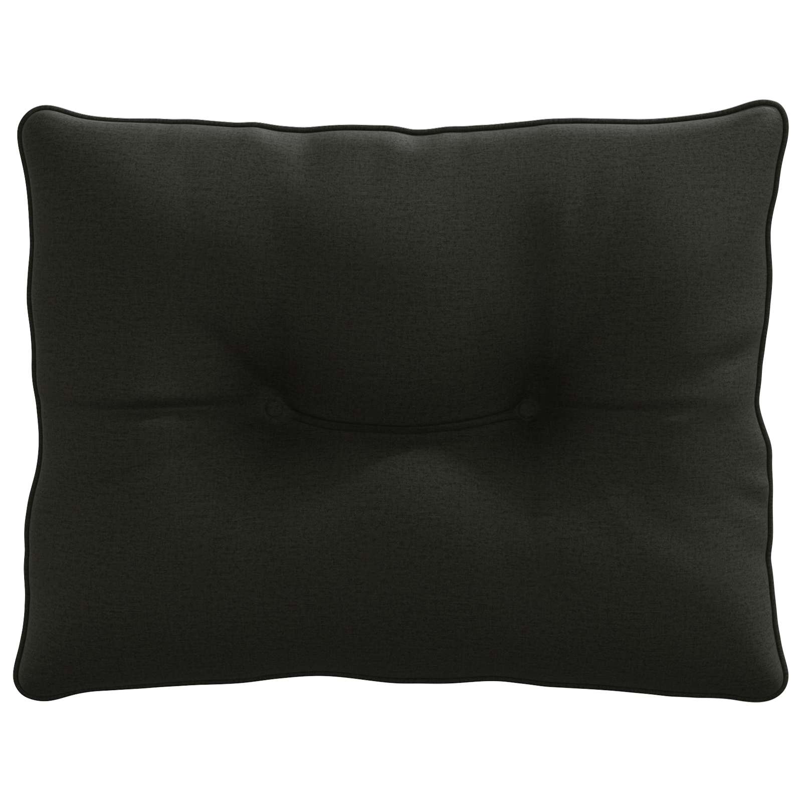 vidaXL Poduszka oparciowa PUTTEN 100% poliester Czarny 60 x 40 x 10 cm