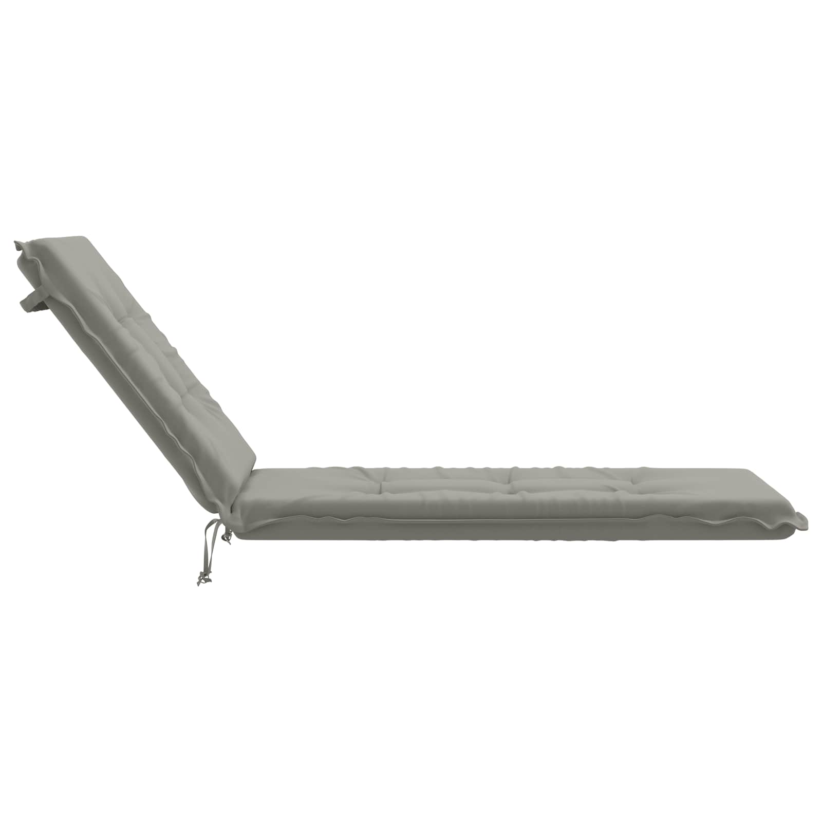 vidaXL Poduszka na leżak GEMERT 100% poliester Szary 190 x 50 x 9 cm