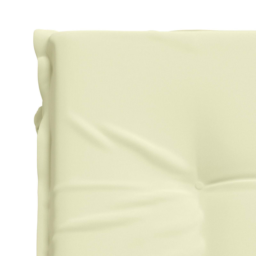 vidaXL Poduszka na leżak GEMERT 100% poliester kremowy 190 x 60 x 9 cm