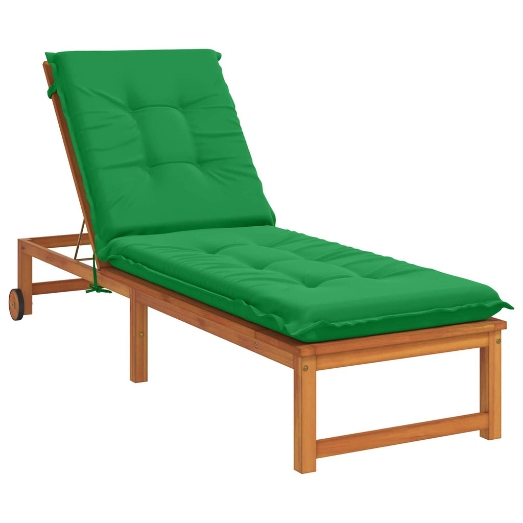 vidaXL Poduszka na leżak GEMERT 100% poliester zielony 190 x 60 x 9 cm