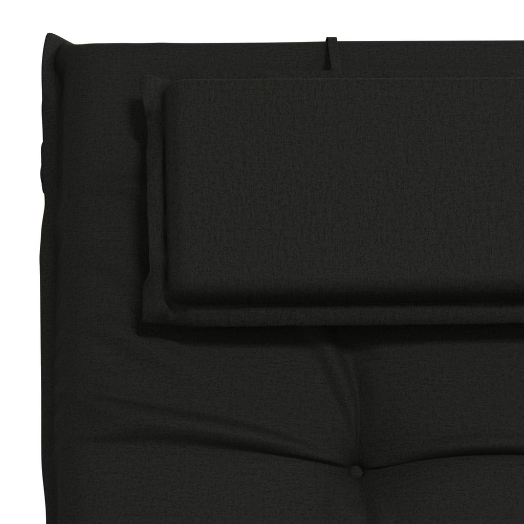 vidaXL Poduszka na leżak GEMERT 100% poliester Czarny 190 x 50 x 9 cm