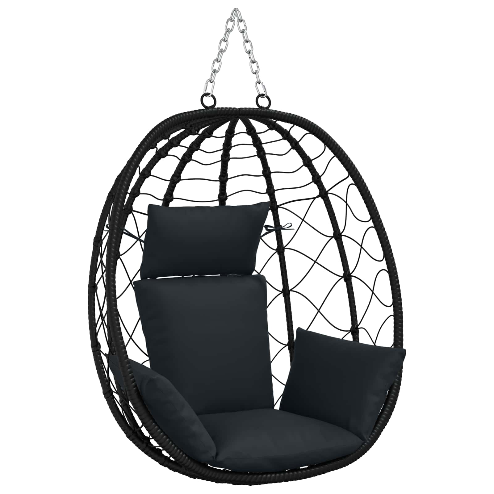 vidaXL Poduszka Adirondack PUTTEN 100% poliester Ciemnoniebieski