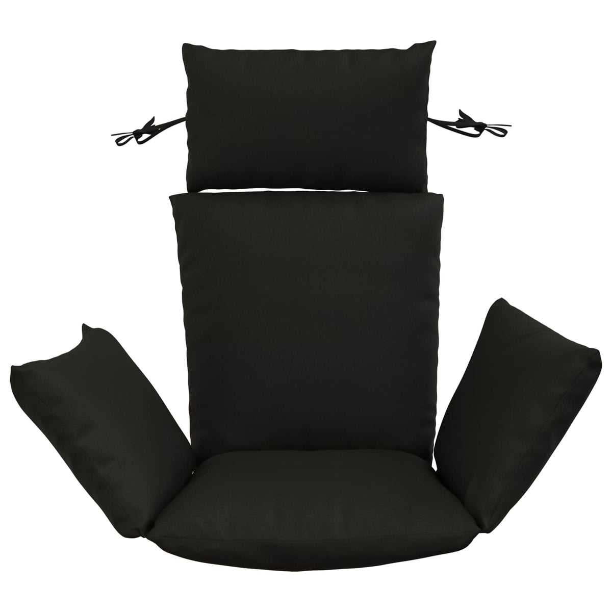 vidaXL Poduszka Adirondack PUTTEN 100% poliester Czarny