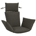 vidaXL Poduszka Adirondack PUTTEN 100% poliester antracytowy