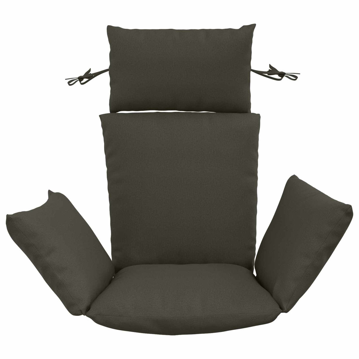 vidaXL Poduszka Adirondack PUTTEN 100% poliester antracytowy