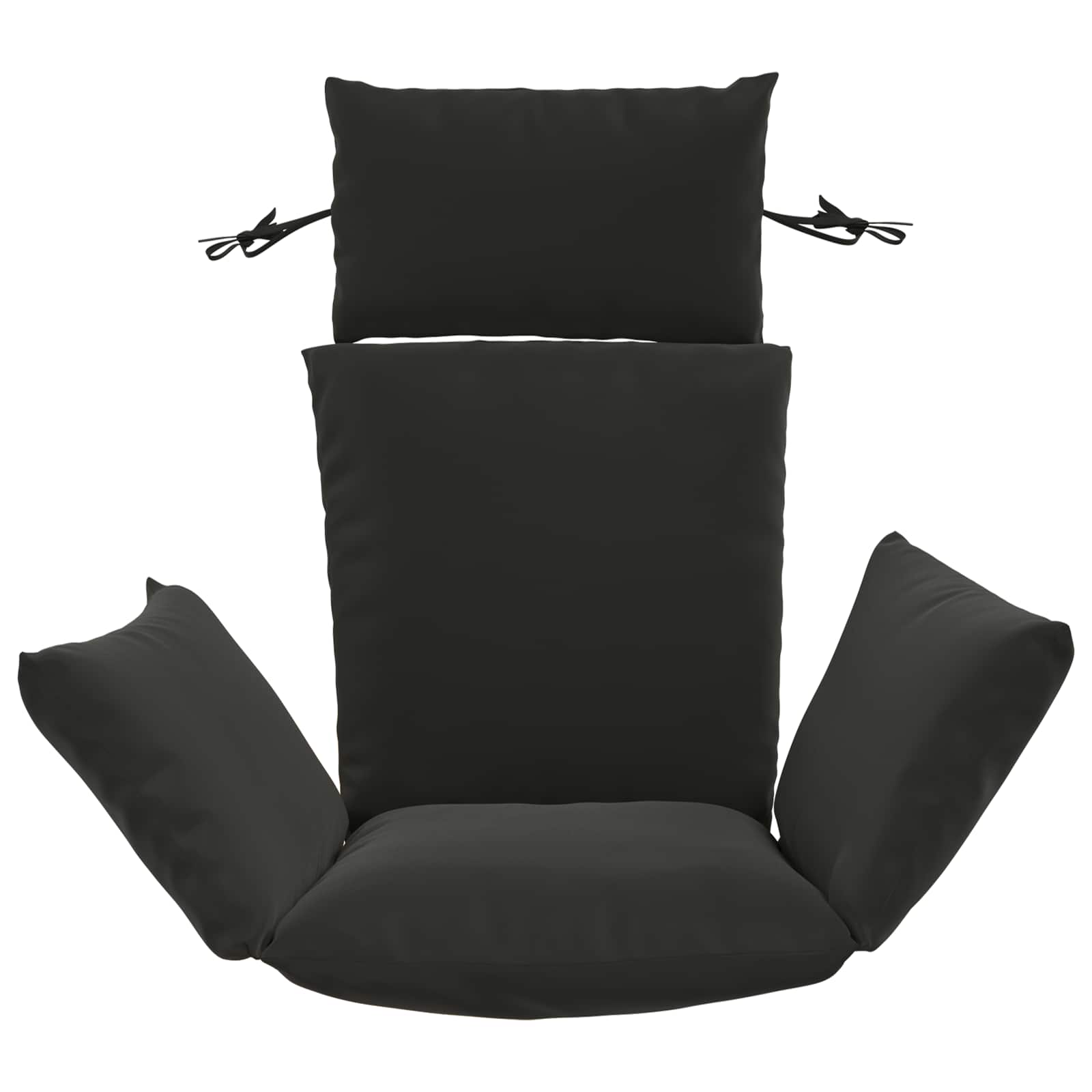 vidaXL Poduszka Adirondack PUTTEN 100% poliester Czarny