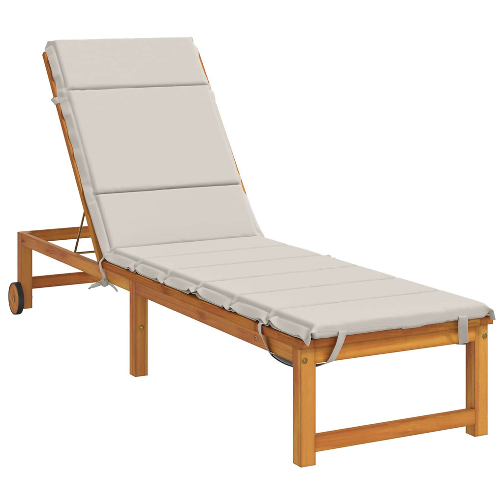 vidaXL Poduszka na leżak GEMERT 100% poliester Biały 200 x 50 x 3 cm