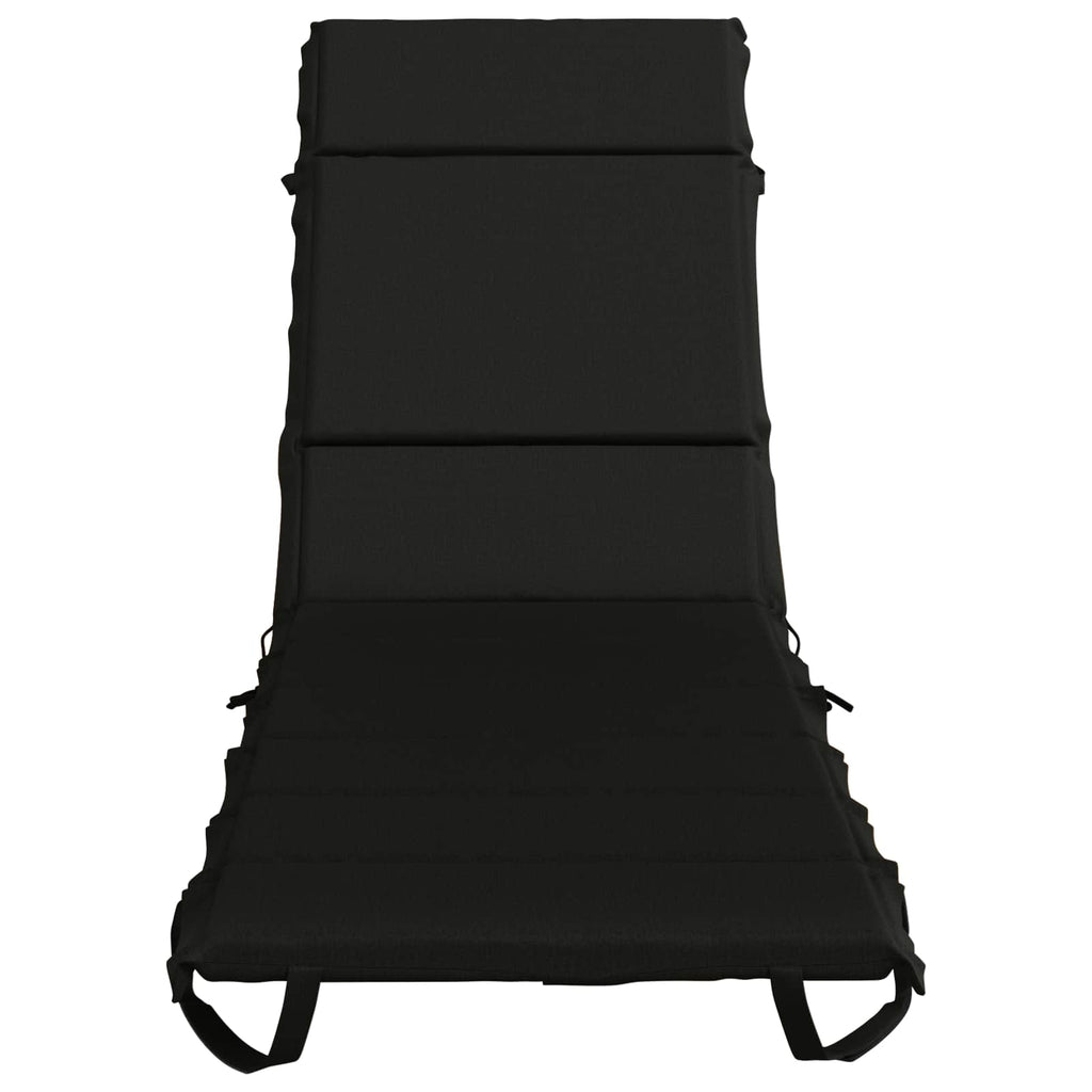 vidaXL Poduszka na leżak GEMERT 100% poliester Czarny 200 x 50 x 3 cm