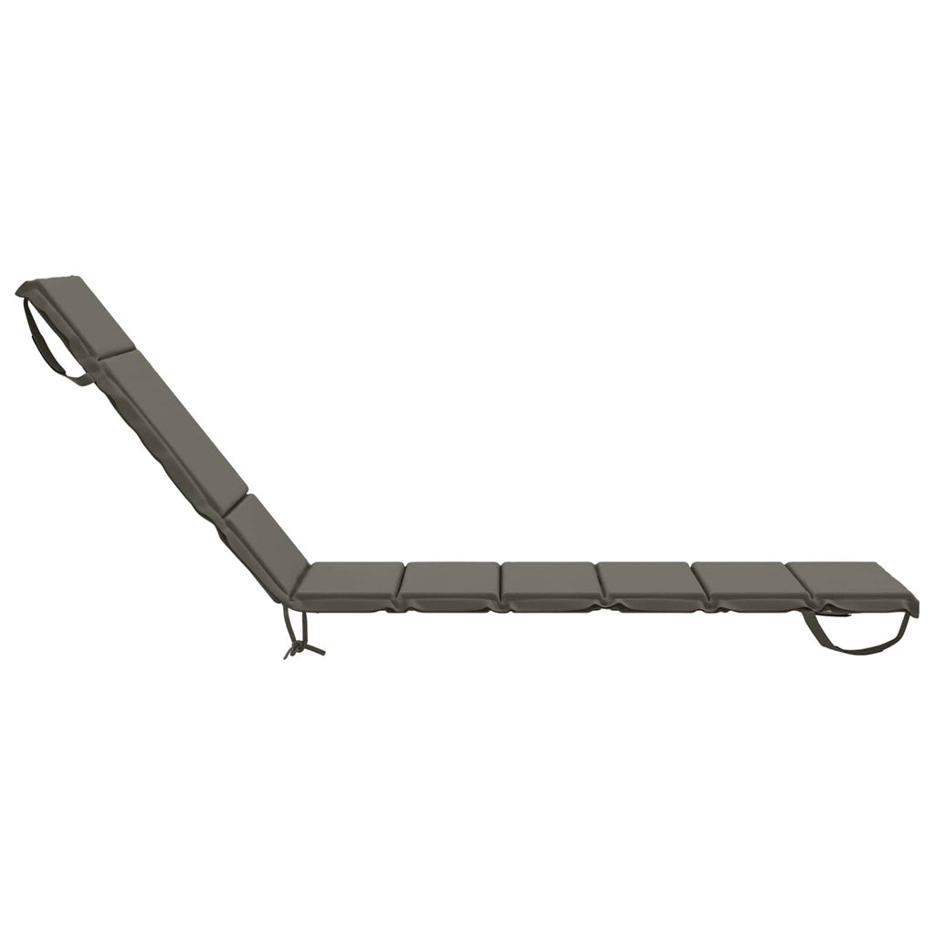 vidaXL Poduszka na leżak GEMERT 100% poliester Szary 200 x 50 x 3 cm