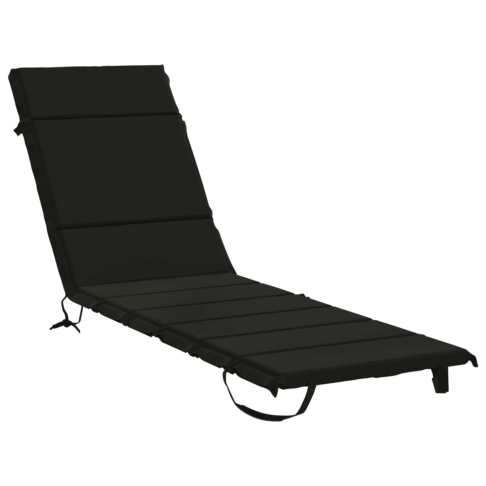 vidaXL Poduszka na leżak GEMERT 100% poliester Czarny 200 x 50 x 3 cm
