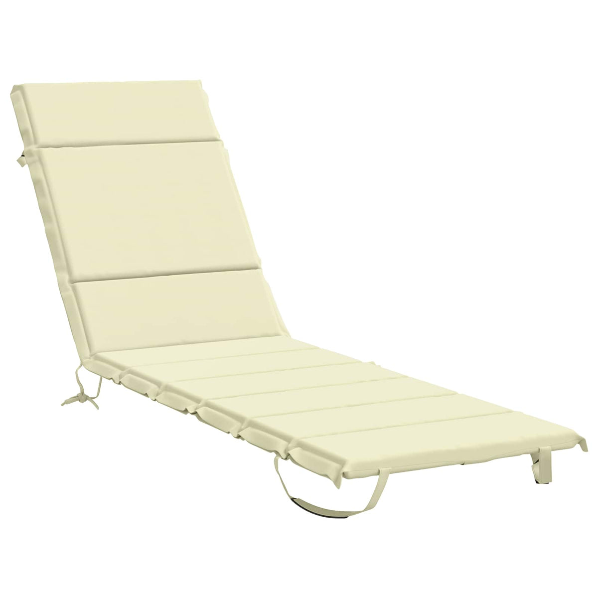 vidaXL Poduszka na leżak GEMERT 100% poliester kremowy 200 x 50 x 3 cm