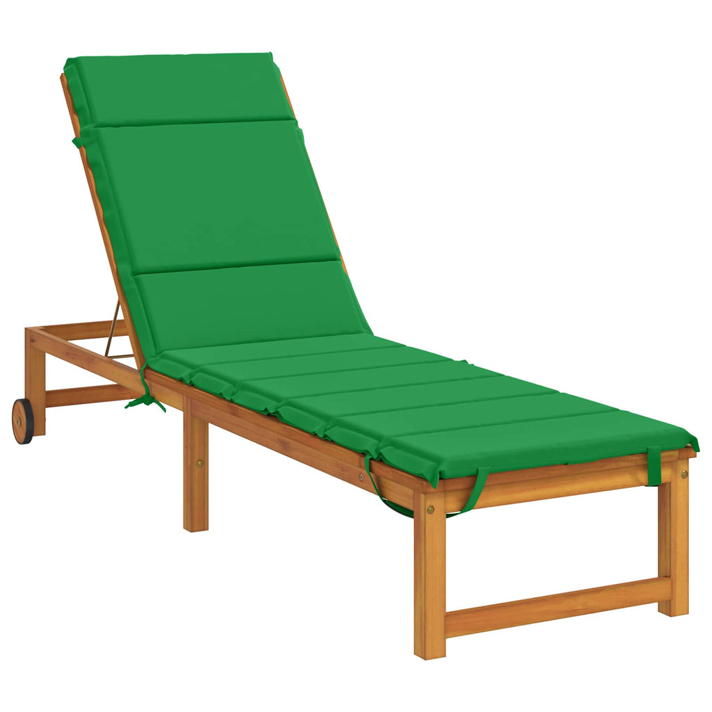 vidaXL Poduszka na leżak GEMERT 100% poliester zielony 200 x 50 x 3 cm