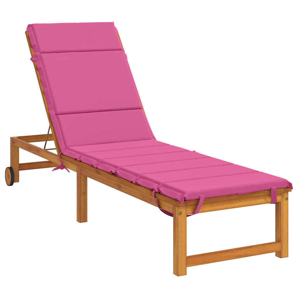 vidaXL Poduszka na leżak GEMERT 100% poliester różowy 200 x 50 x 3 cm