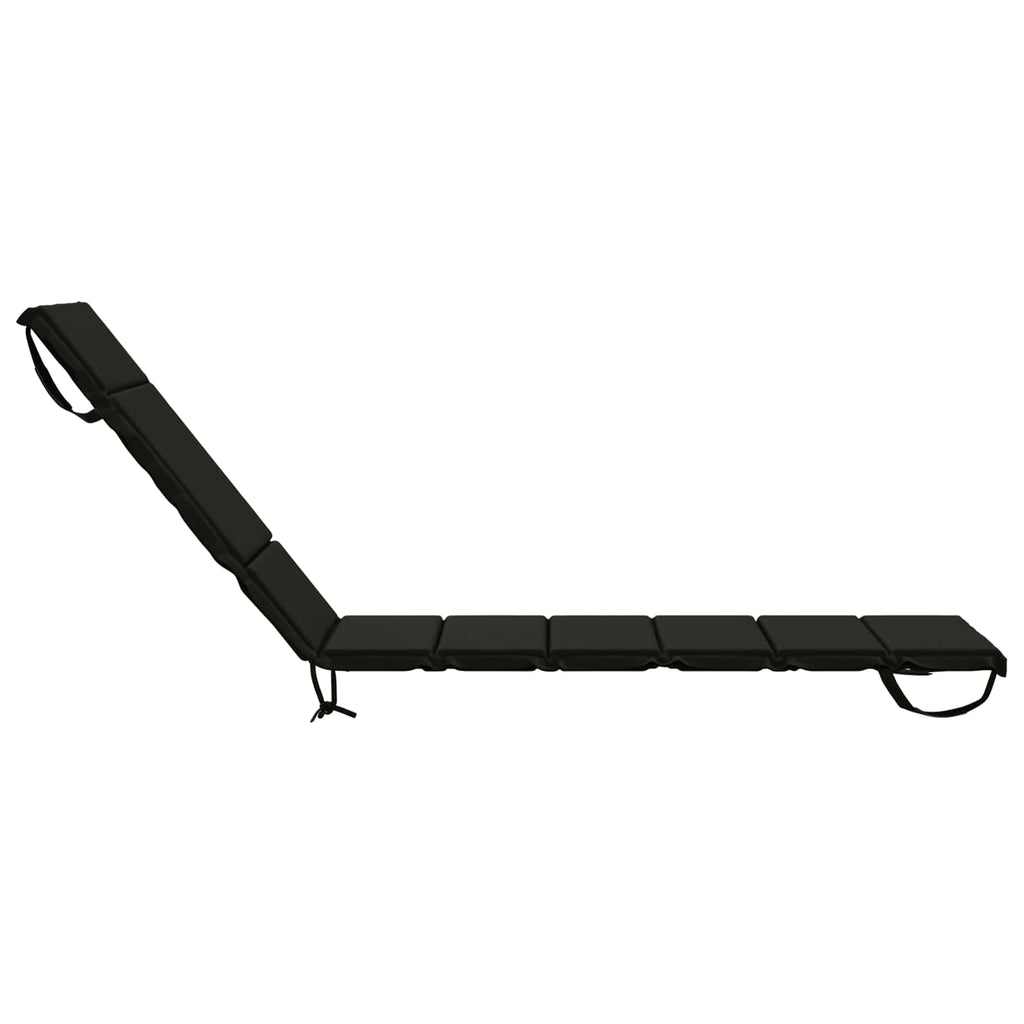 vidaXL Poduszka na leżak GEMERT 100% poliester Czarny 200 x 55 x 3 cm