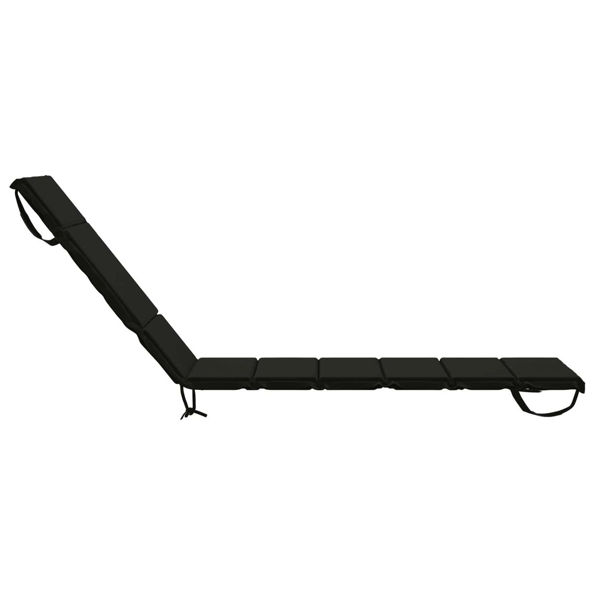 vidaXL Poduszka na leżak GEMERT 100% poliester Czarny 200 x 55 x 3 cm