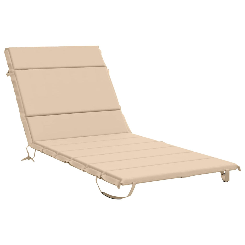 vidaXL Poduszka na leżak GEMERT 100% poliester kremowy 200 x 70 x 3 cm