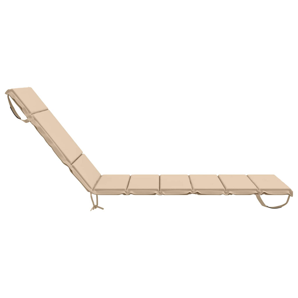 vidaXL Poduszka na leżak GEMERT 100% poliester kremowy 200 x 70 x 3 cm