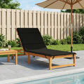 vidaXL Poduszka na leżak GEMERT 100% poliester Czarny 200 x 80 x 3 cm