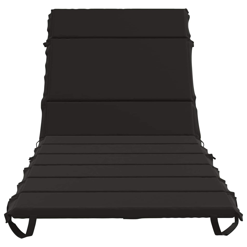 vidaXL Poduszka na leżak GEMERT 100% poliester Czarny 200 x 80 x 3 cm