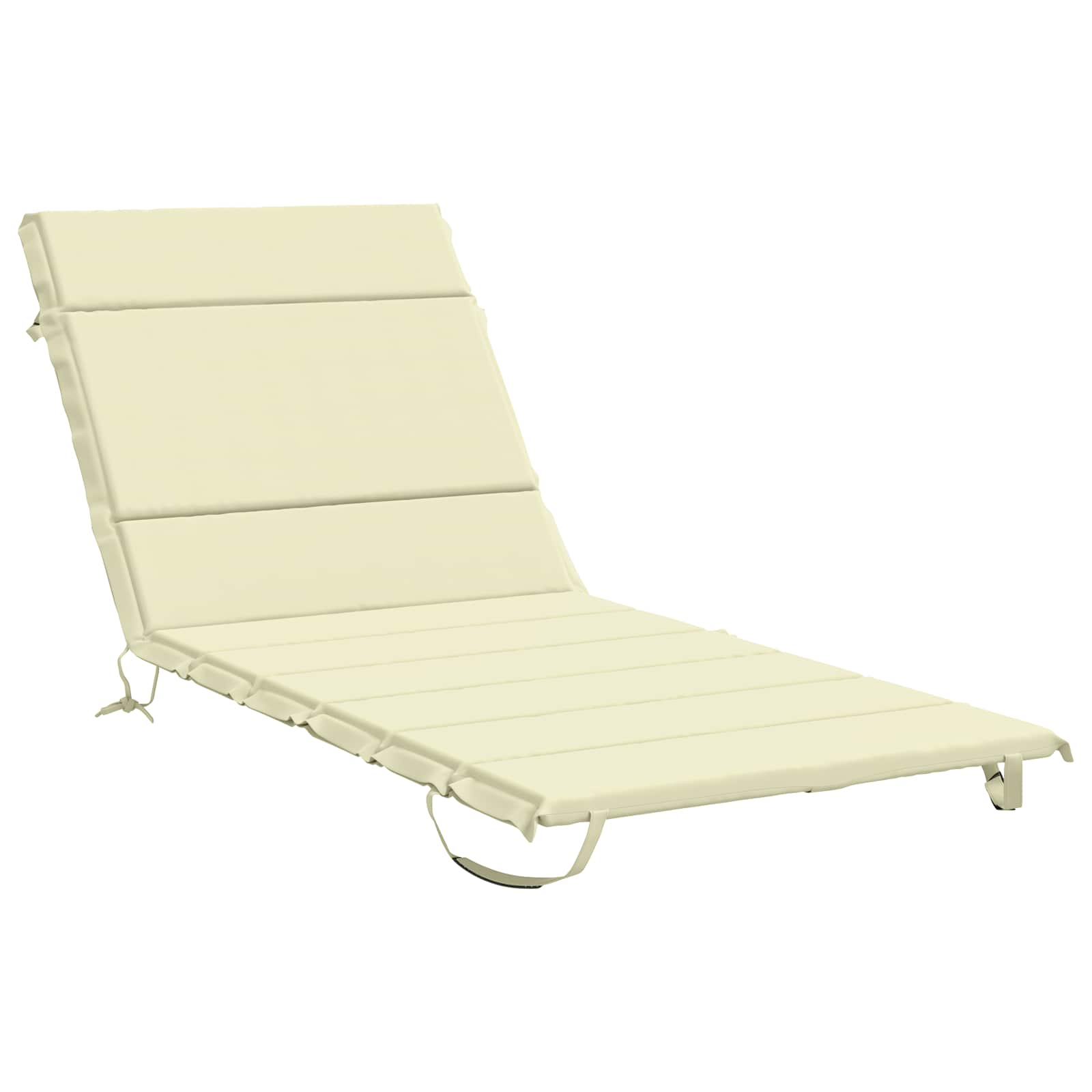 vidaXL Poduszka na leżak GEMERT 100% poliester kremowy 200 x 80 x 3 cm