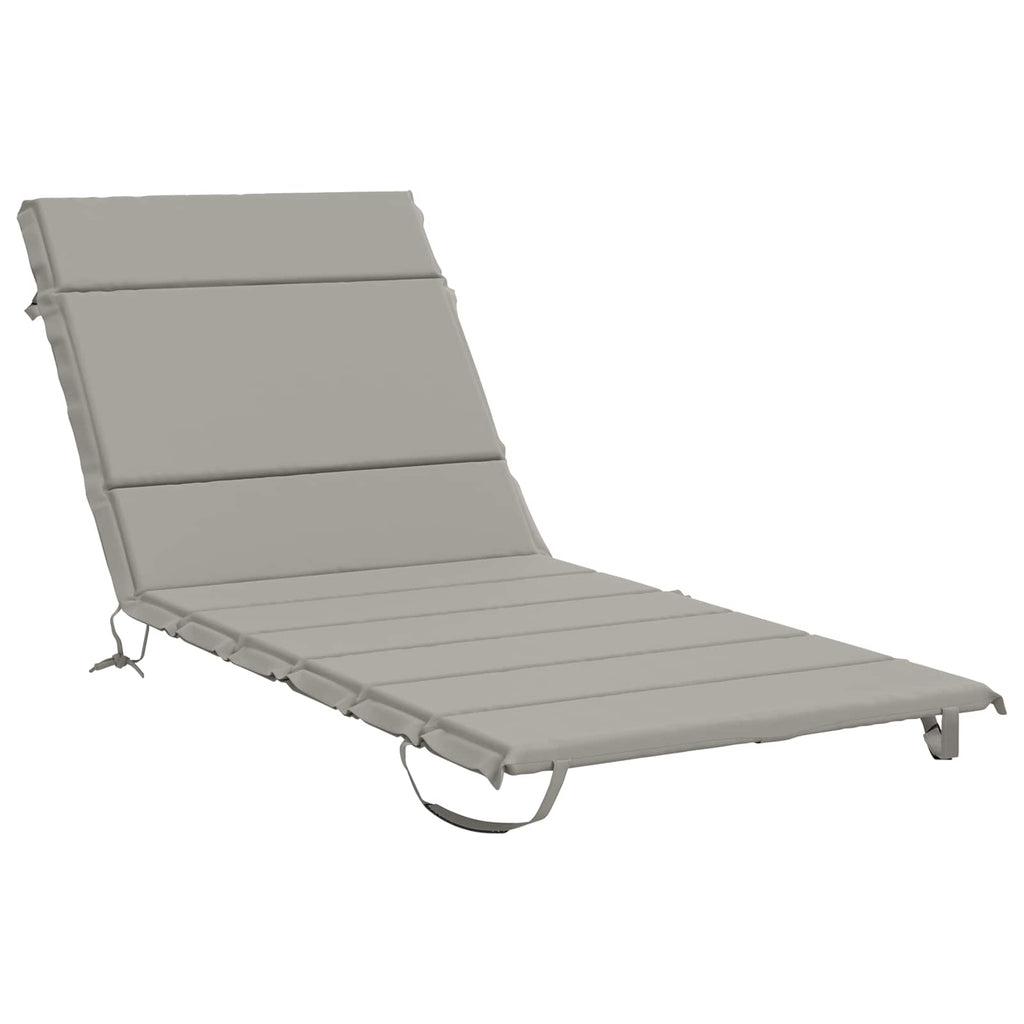 vidaXL Poduszka na leżak GEMERT 100% poliester Szary 200 x 80 x 3 cm