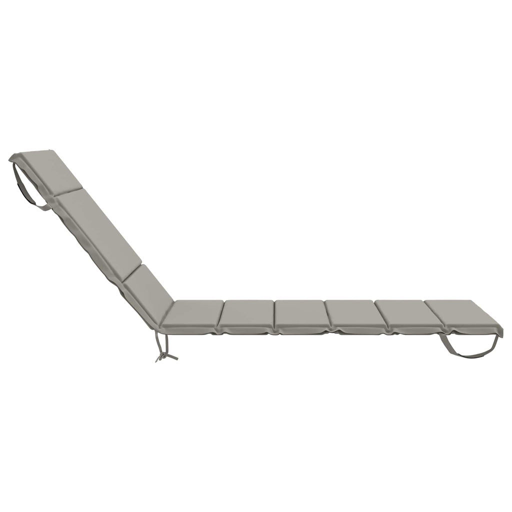 vidaXL Poduszka na leżak GEMERT 100% poliester Szary 200 x 80 x 3 cm