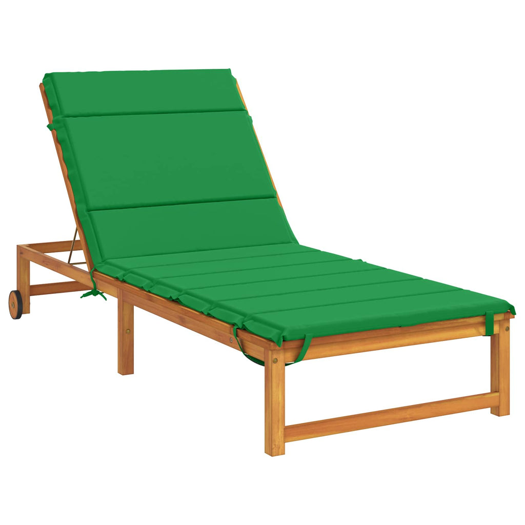 vidaXL Poduszka na leżak GEMERT 100% poliester zielony 200 x 80 x 3 cm