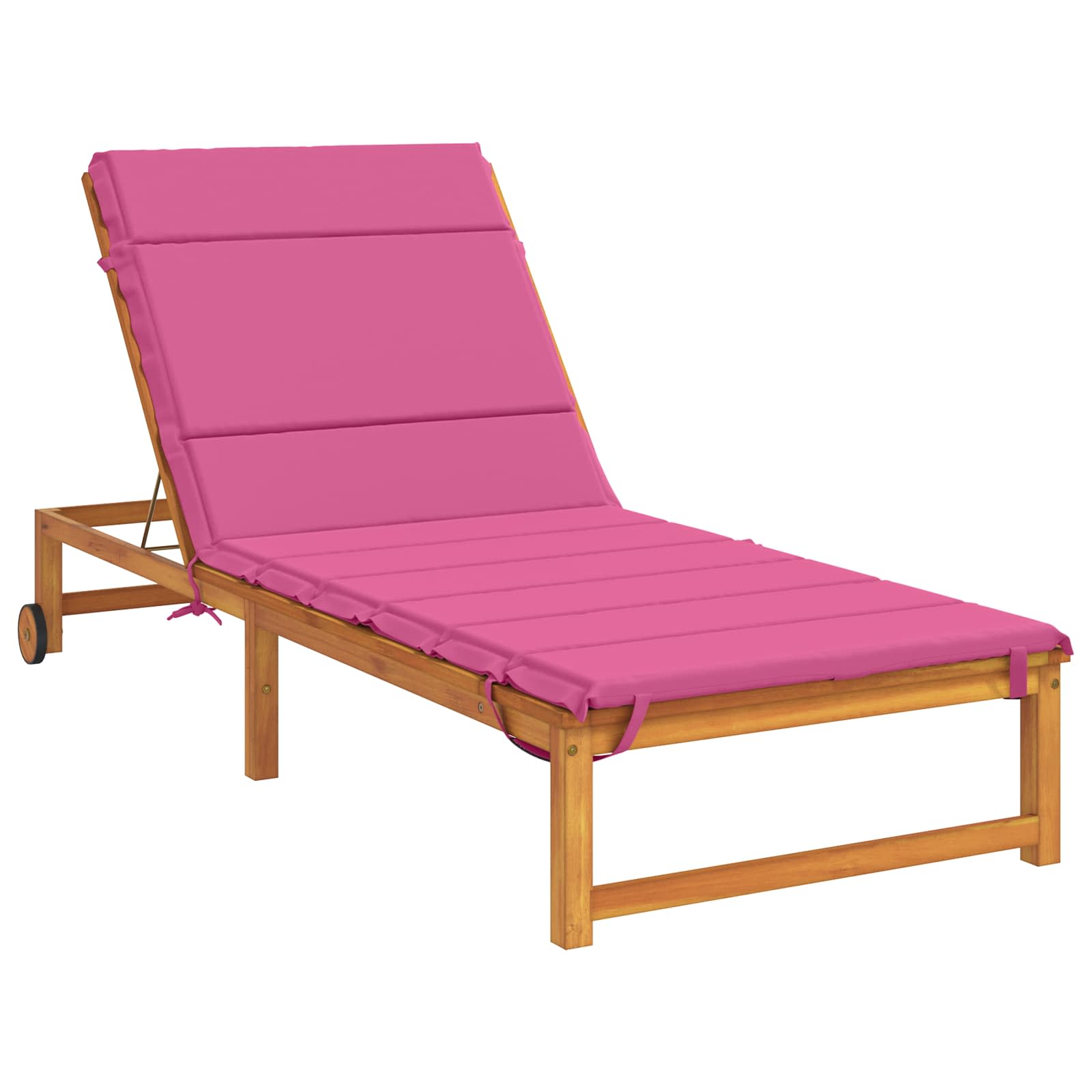 vidaXL Poduszka na leżak GEMERT 100% poliester różowy 200 x 80 x 3 cm