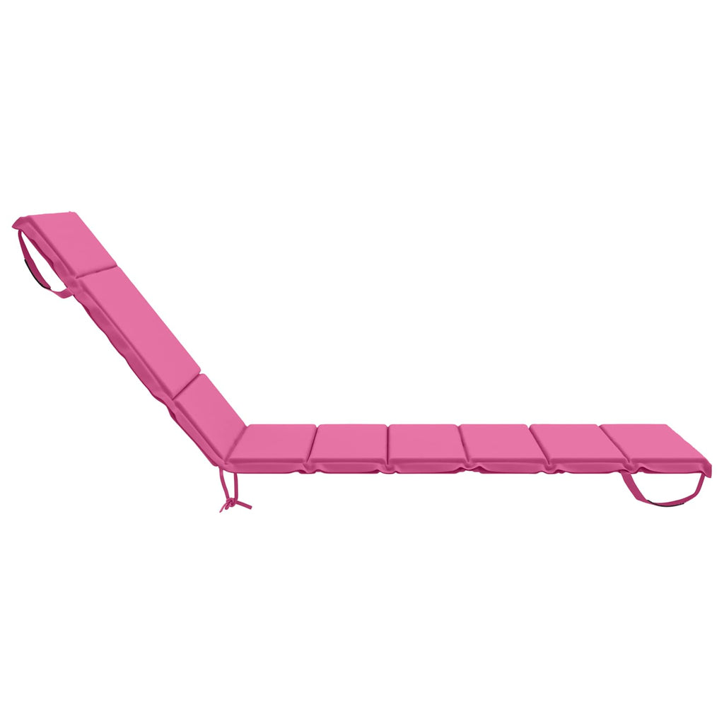 vidaXL Poduszka na leżak GEMERT 100% poliester różowy 200 x 80 x 3 cm