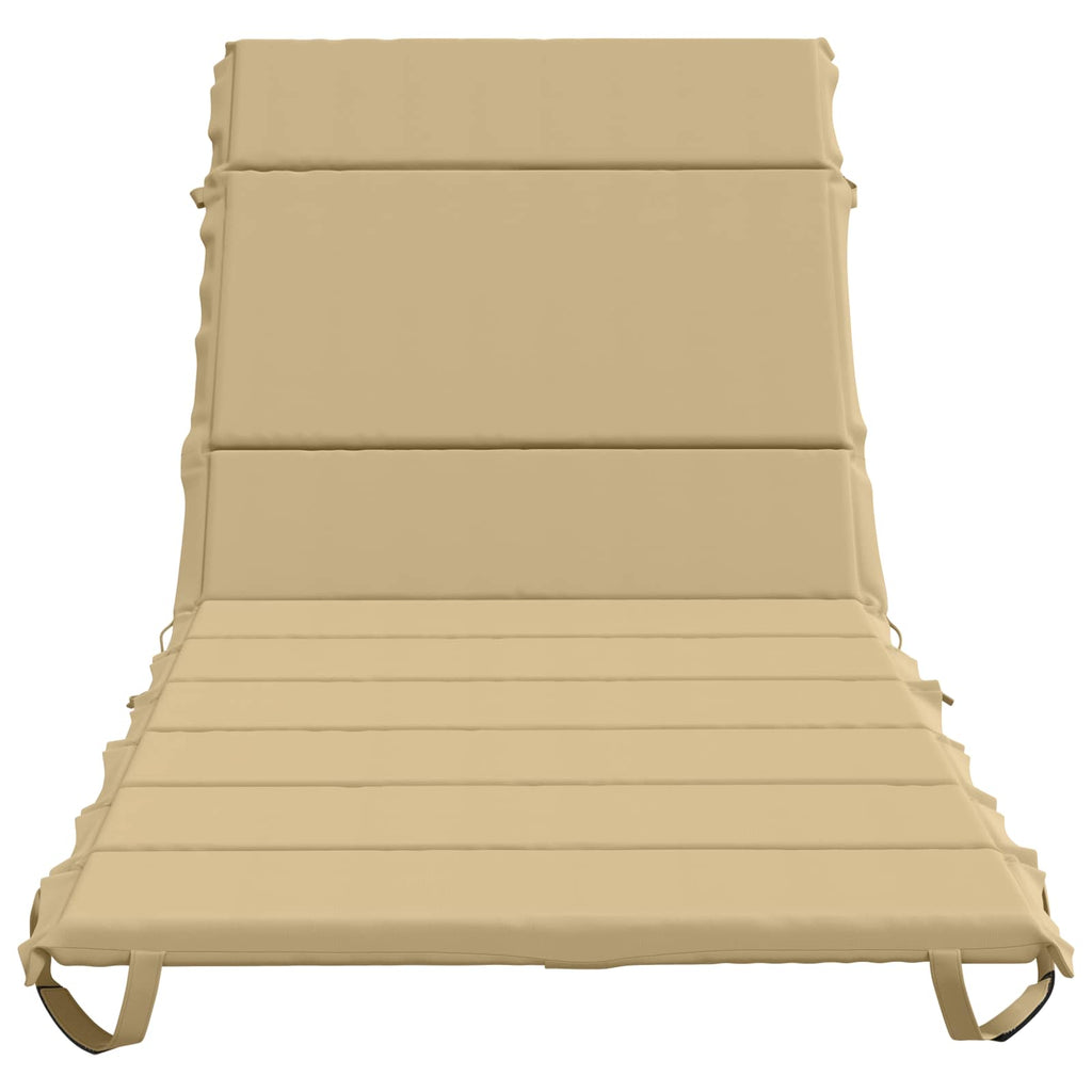 vidaXL Poduszka na leżak GEMERT 100% poliester Beżowy 200 x 90 x 3 cm