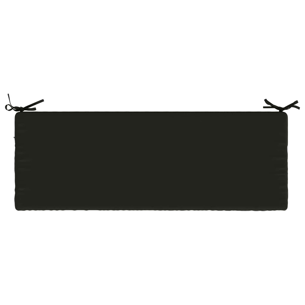 vidaXL Poduszka na ławkę SOEST 100% poliester Czarny 100 x 40 x 5 cm