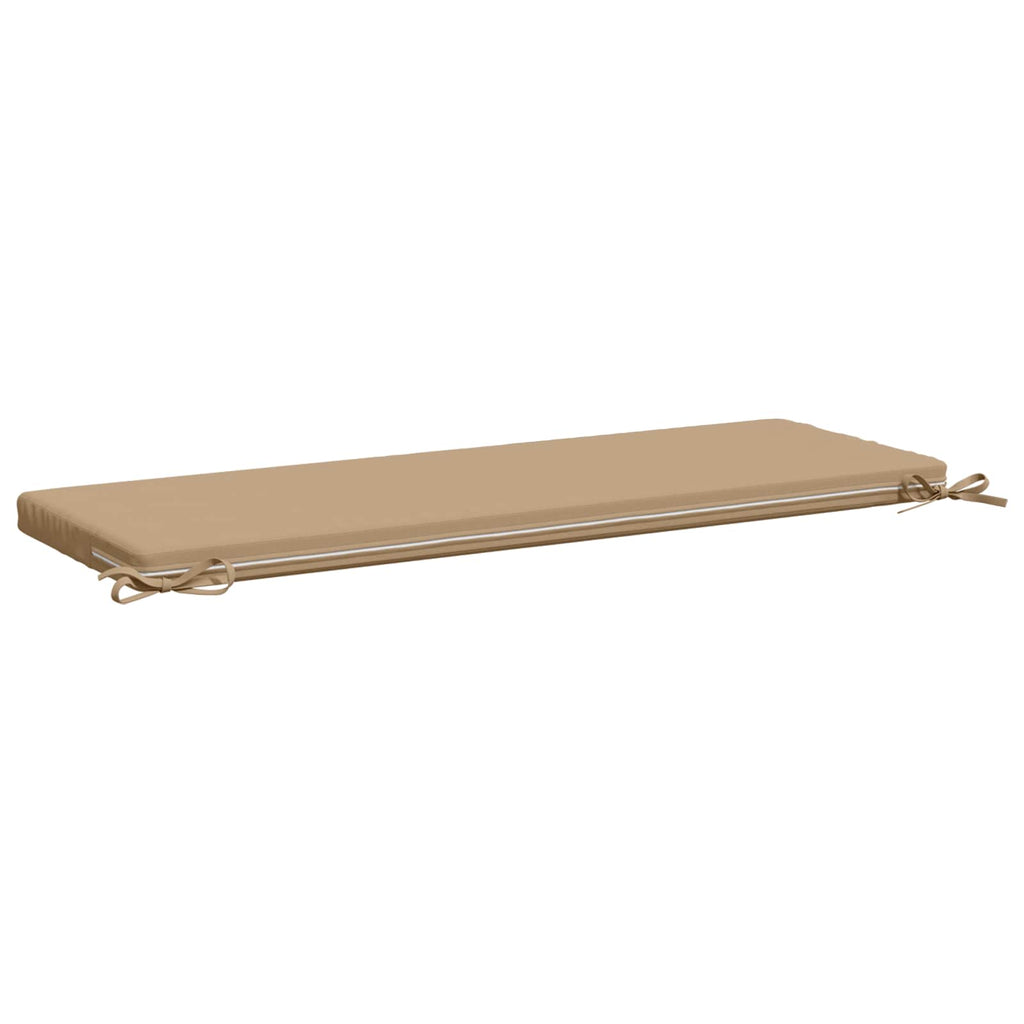vidaXL Poduszka na ławkę SOEST 100% poliester piaskowy 110 x 40 x 5 cm