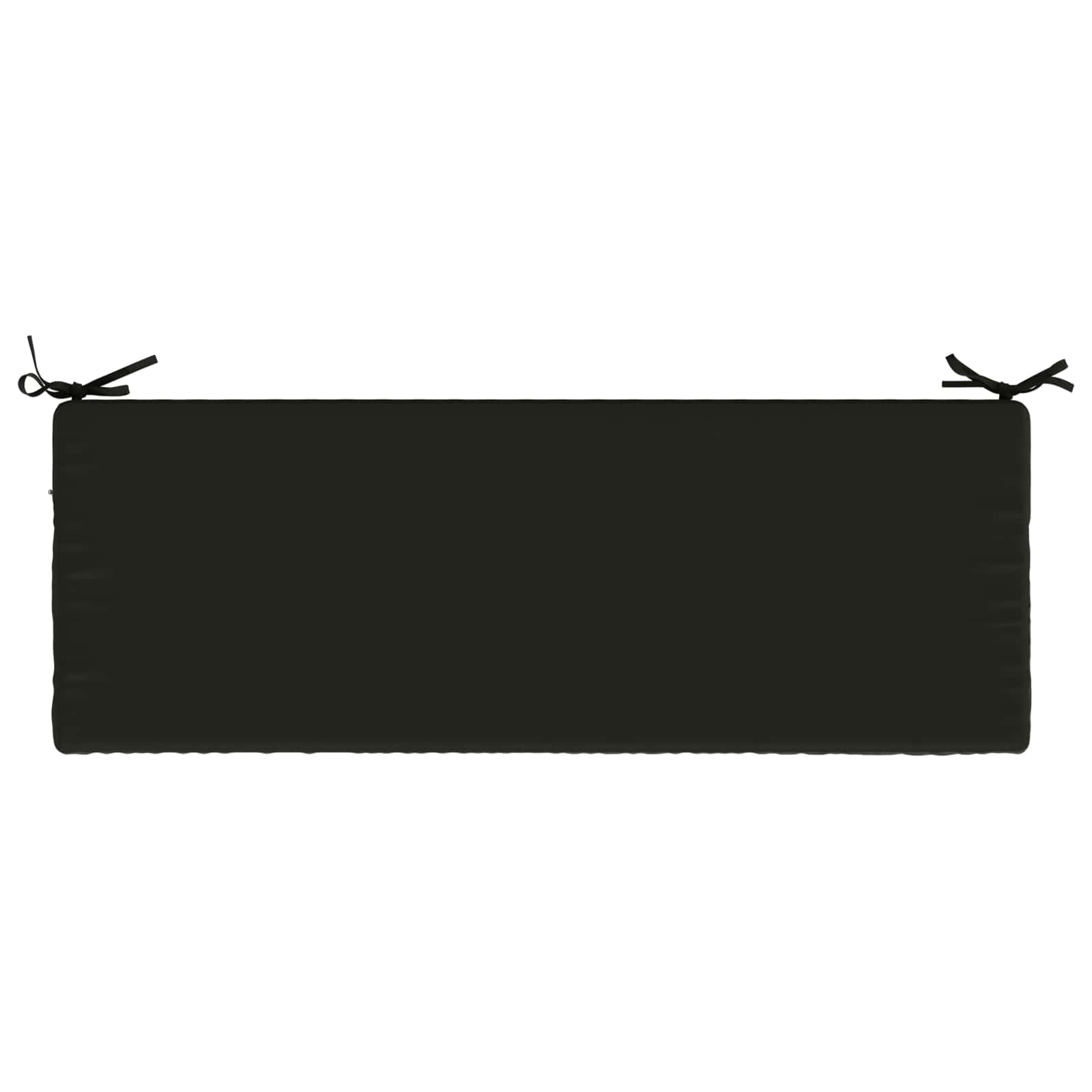 vidaXL Poduszka na ławkę SOEST 100% poliester Czarny 110 x 40 x 5 cm