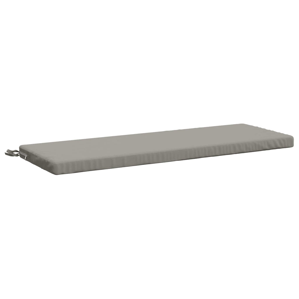 vidaXL Poduszka na ławkę SOEST 100% poliester Szary 110 x 40 x 5 cm