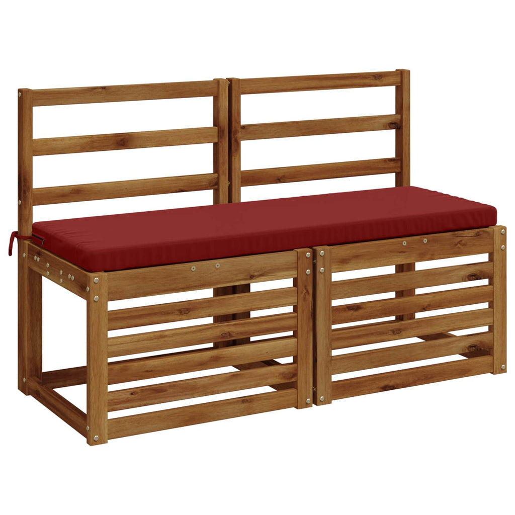 vidaXL Poduszka na ławkę SOEST 100% poliester Czerwone wino
