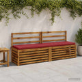 vidaXL Poduszki na ławkę 2-częściowe SOEST 2 szt. 100% poliester