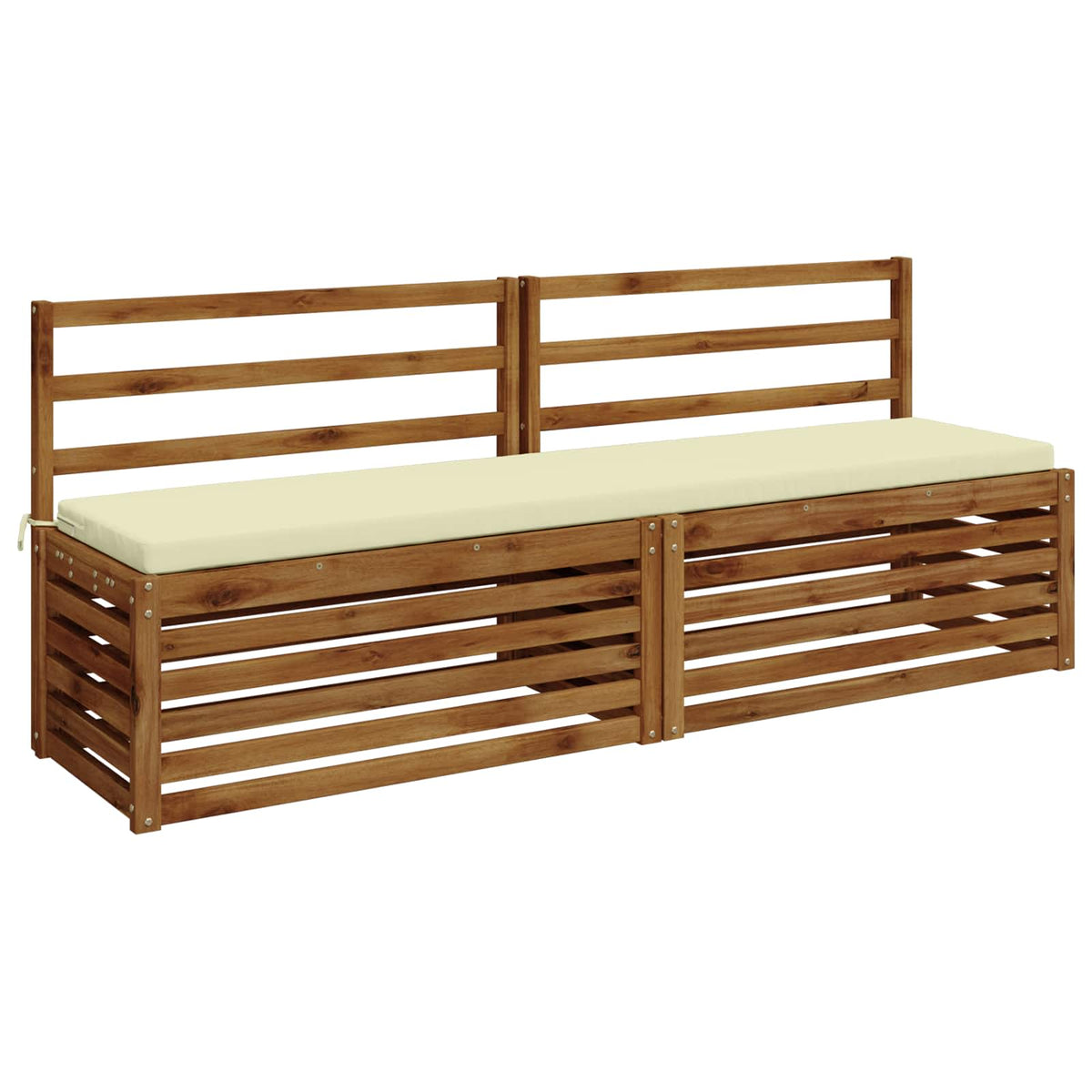 vidaXL Poduszki na ławkę 2-częściowe SOEST 2 szt. 100% poliester