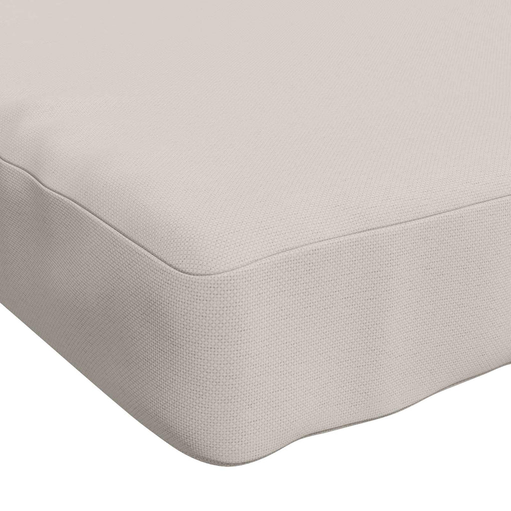 vidaXL Poduszka na ławkę SOEST 100% poliester Biały 110 x 50 x 5 cm