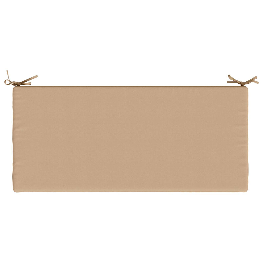 vidaXL Poduszka na ławkę SOEST 100% poliester piaskowy 110 x 50 x 5 cm