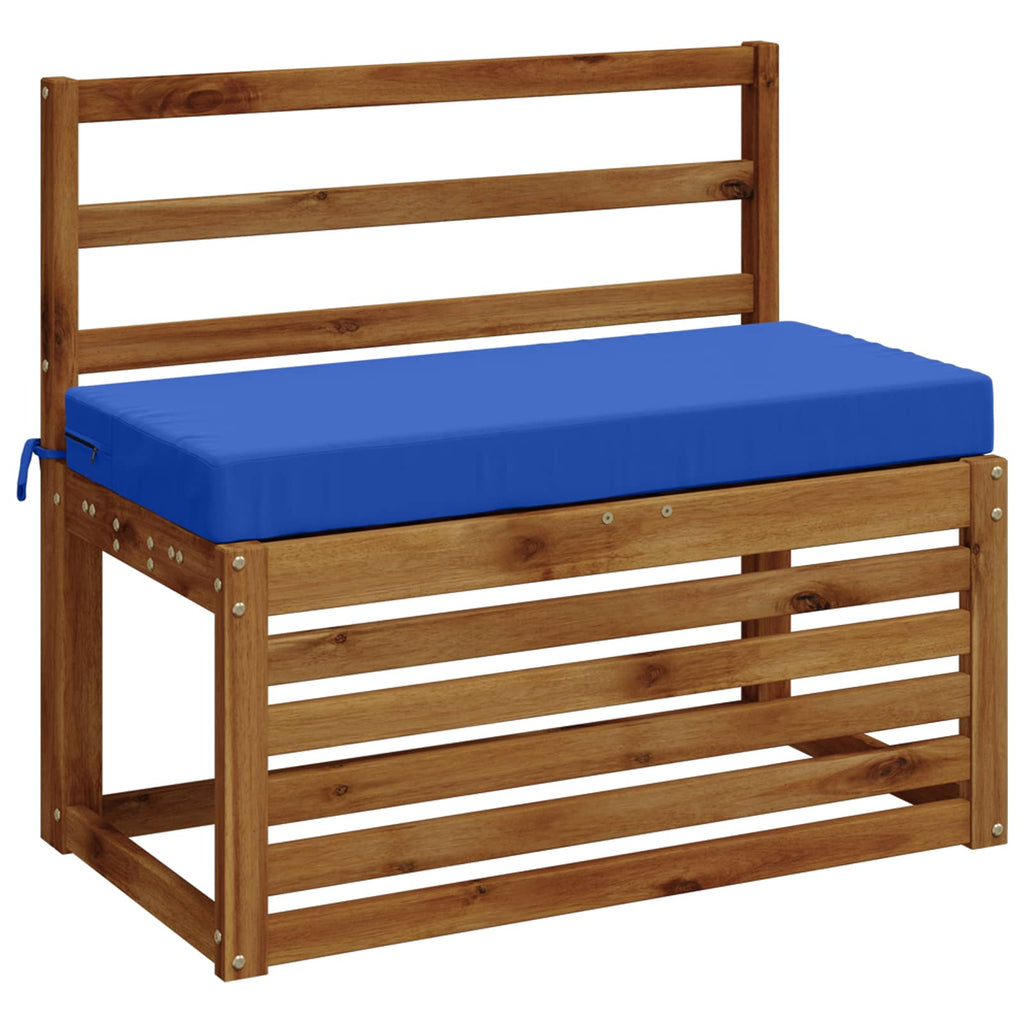vidaXL Poduszka na ławkę SOEST 100% poliester Niebieski królewski
